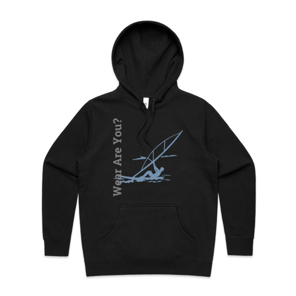 Wear Are You? - Womens Stencil Hood Thumbnail