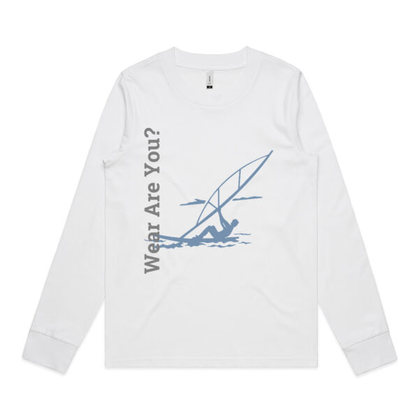 Wear Are You? - Womens Dice Longsleeve Tee Thumbnail