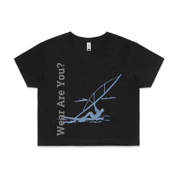 Wear Are You? - Womens Crop Tee Thumbnail