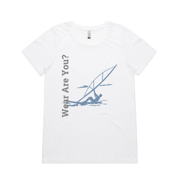 Wear Are You? - Womens Shallow Scoop Tee Thumbnail