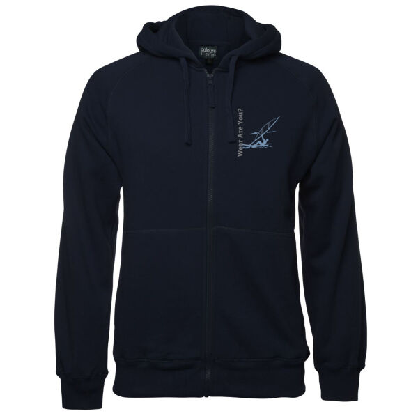 Wear Are You? - Mens Full Zip Fleecy Hoodie Thumbnail